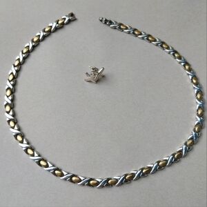 Sterling Silver Women's Necklace  Earrings Set